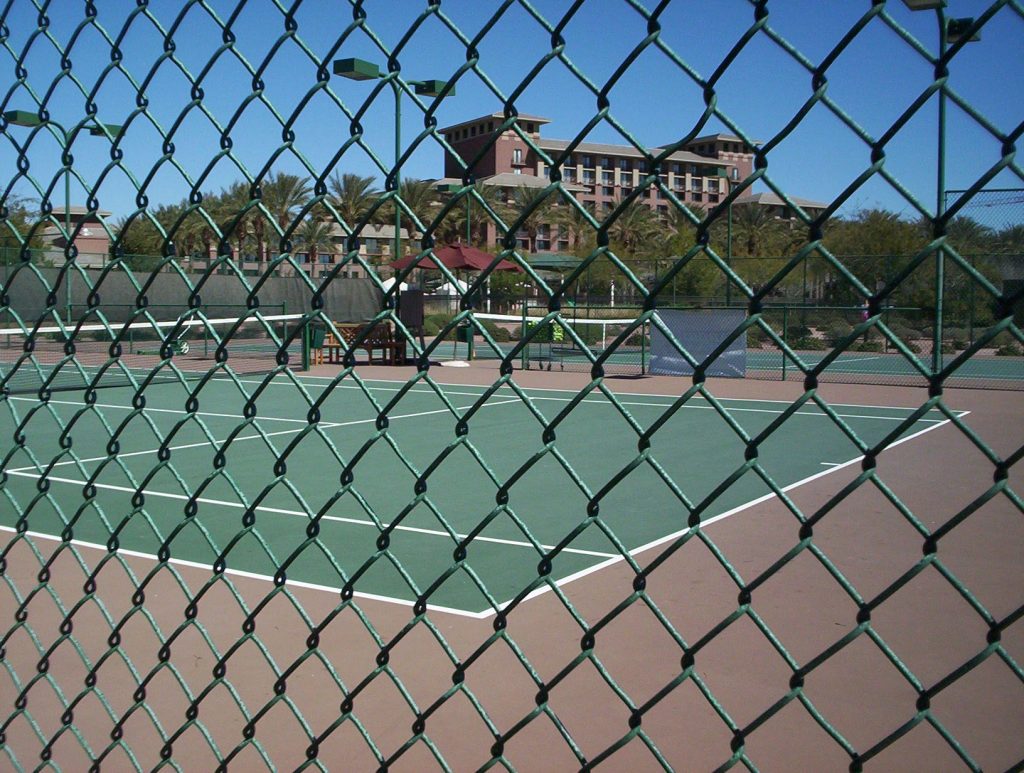 chain-link fencing