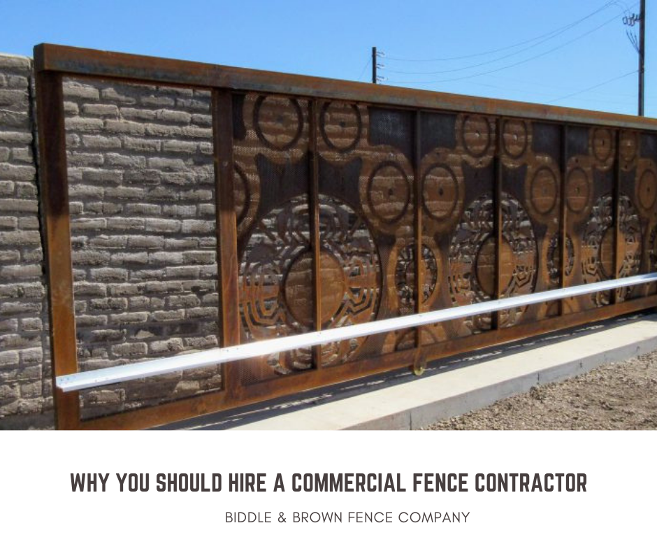 commercial fence contractor