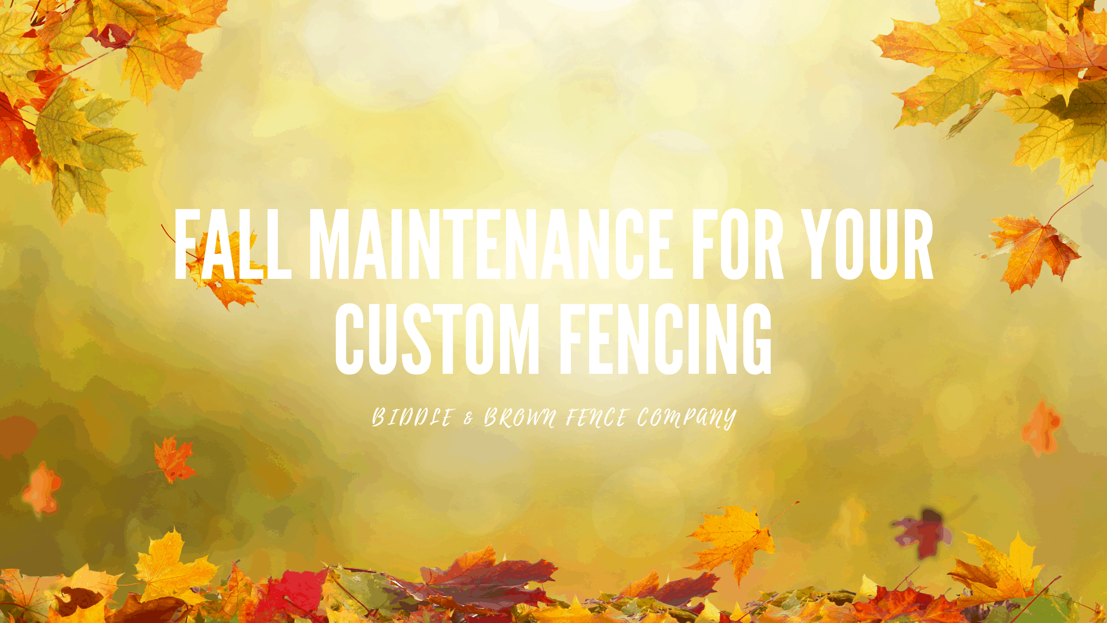 custom fencing